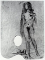 1964_07_. Female Nude on a Palette 1964